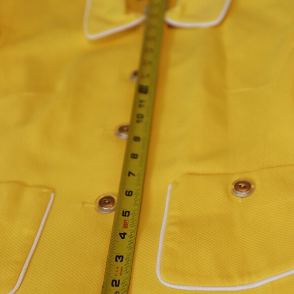Vintage Classic Spiegel Structured Blazer/Jacket Bright Yellow White Trim Sz 10 - Picture 12 of 15